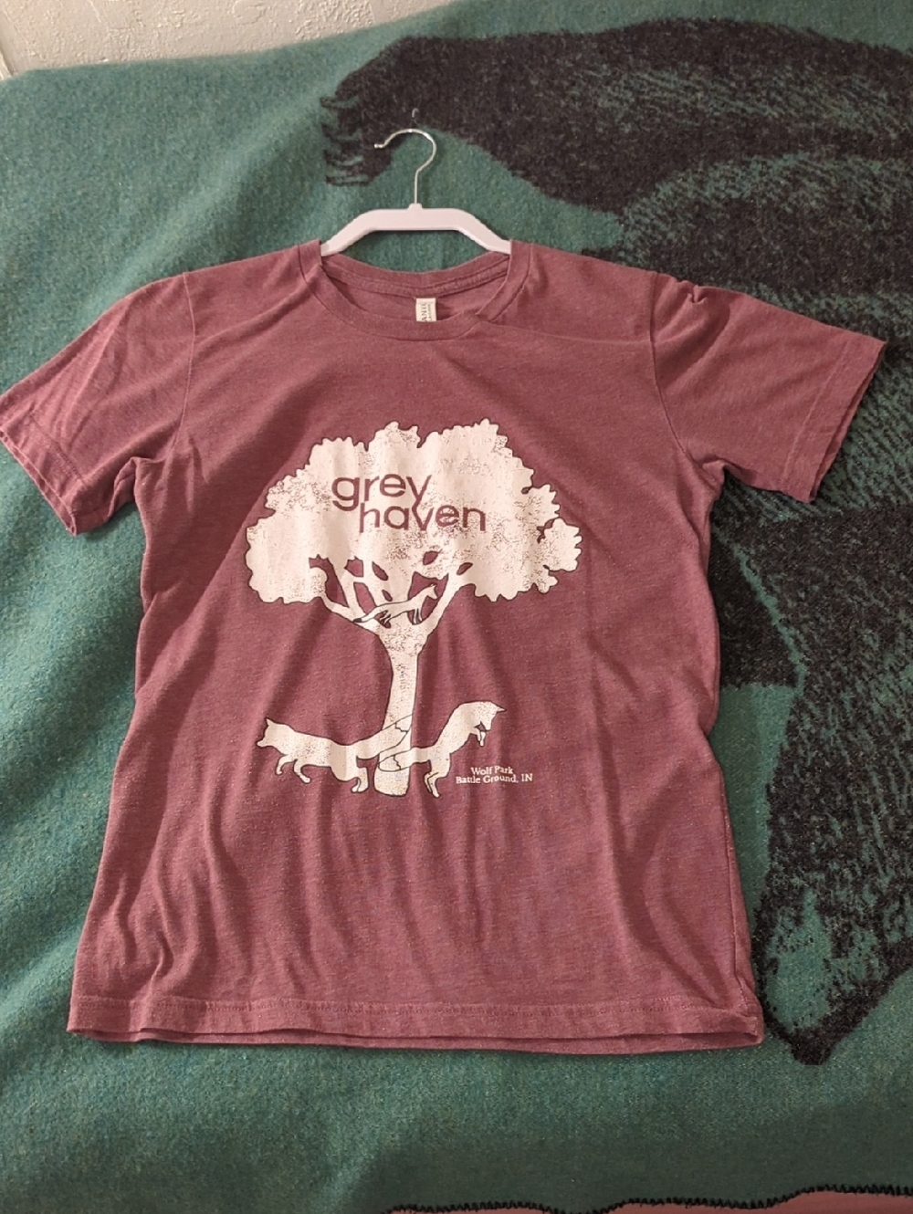 Fox Enthusiast, Wildlife Lover, Purple Shortsleeve Tee, S